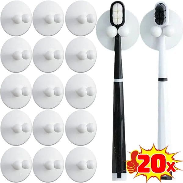 20/4x Suction Cup Toothbrush Holder Silicone Hook Bathroom Razor Holder Wall Shaving Shaver Shelf Toothbrush Racks Organization 260514