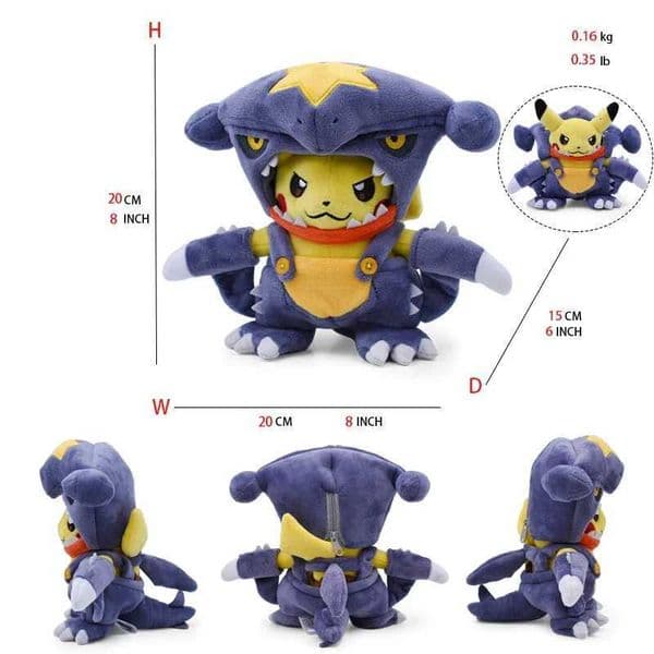 Cos Eevee Pikachu Cosplay Plush Toys Charizard Peluche Lucario Stuffed Animal Doll Collectible GiftCartoon 20-30CM L260515AOOI