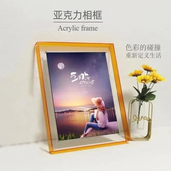 Transparent Acrylic Frame Hanging Platform Wedding Po DIY Poster Painting Hall Wall and Home Decoration Poster Display Frame 260515
