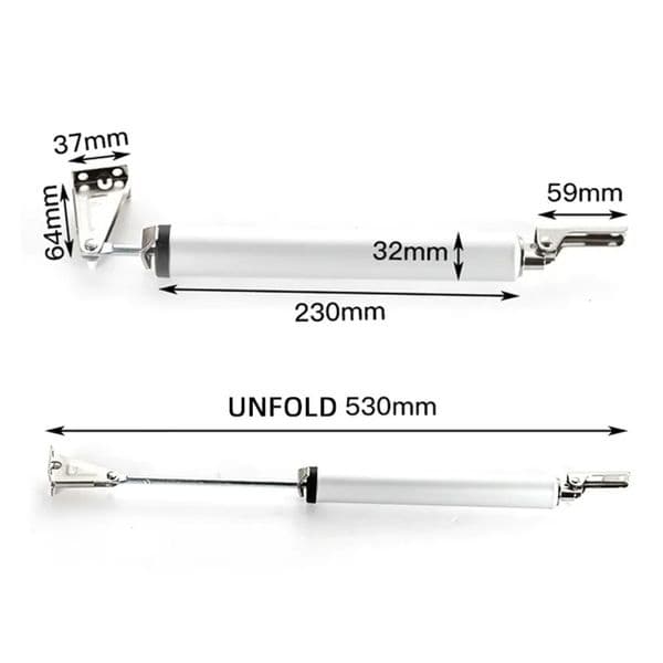 Luxury Designer Decor Automatic Spring Closer 90 Degrees Positioning Stop Buffer Speed Adjustment Closing Device Furniture Door room Hardwar 14