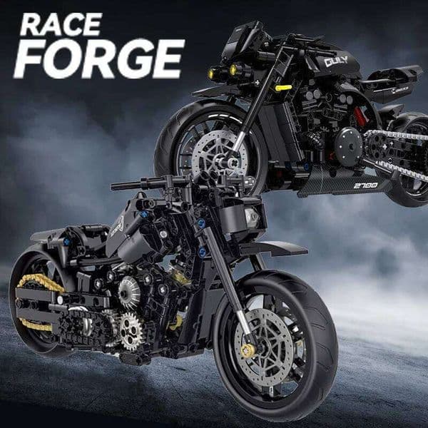 1:8 Motorcycle Building Blocks Sets Racing Retro Motorbike Racer Bricks Technical STEM Toys Christmas Gifts for Boys Kid Adult
