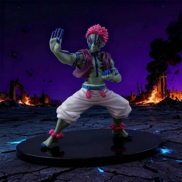 15cm Demon Figures Slayer Akaza Figurine Warrior Action Toys Anime Model Figure Car Doll 26Y0515