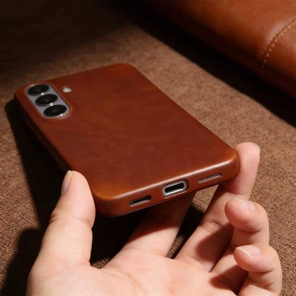 Retro For Samsung Galaxy S26 Ultra Case S25 S24 S23 S22 S21Luxury Genuine Leather Cases For Galaxy S26 Vintage Phone Back Cover C260515