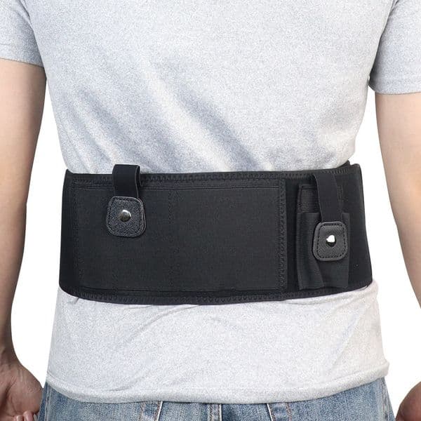 Tactical Belly Band Holster Concealed Carry Waist Band Pistol Holster Airsoft Holster Belt for Outdoor Hunting Fitness Defense