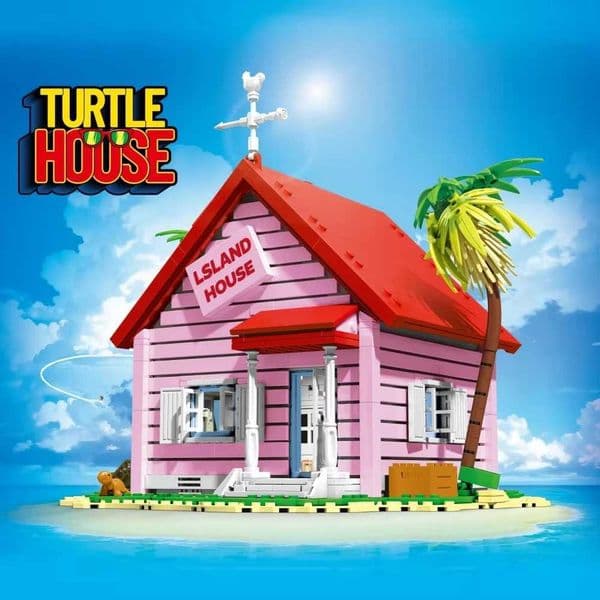 1434pcs Anime Style Turtle Immortal Tropical House NO80024 Model Building Blocks Wooden Villa Cabin Creative Decor Gift Z260515