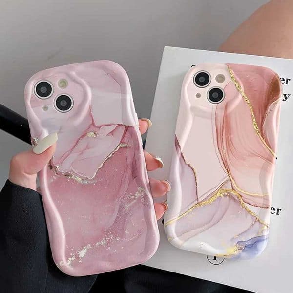 Pink Marble Pattern Phone Case For Galaxy S26 Ultra S25 S24 S23 S22 S21 S20 Plus FE A56 A55 A54 A53 A35 A16 A26 Cover Z260514