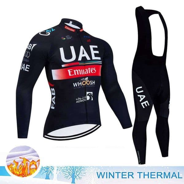 UAE Men's Clothing Men Winter Cycling Maillot Mtb Man Clothes Sets Riding Suit Set Road Bike Wear Bib Shorts W260515
