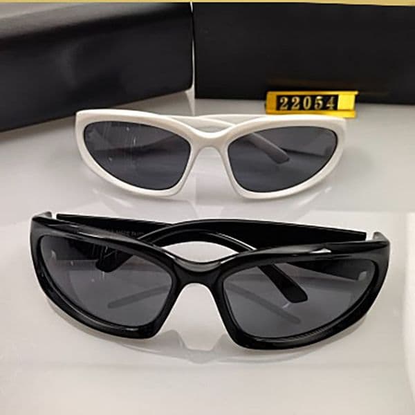 Designer Lightweight White Cat Eye Sunglasses UV Protection Stylish Anti Glare Unisex Retro Outdoor Sports Eyewear for Men Women