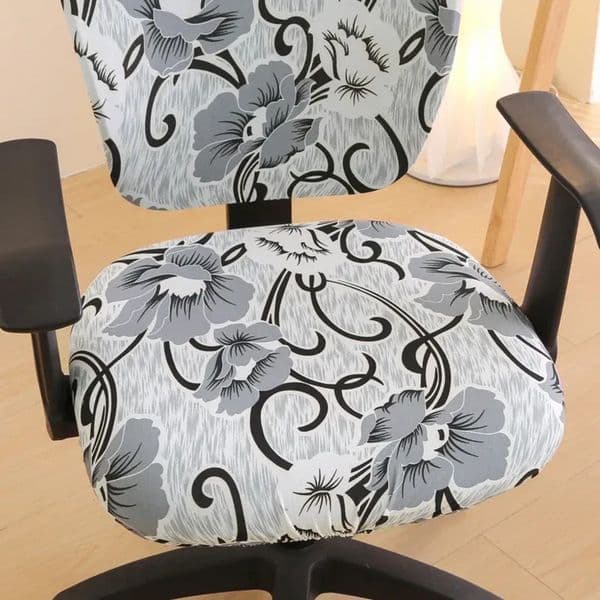 Luxury Designer Decor Office room Stretch Elastic Computer Desk Rotating Seat Back Covers Stretchable Chair Slipcover Protectors Cover Decor 19
