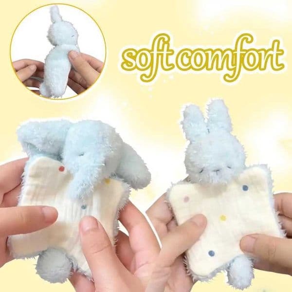 Korean Cute Fluffy Plush 3D Cartoon Elephant Rabbbit Kawaii Animal Easter Bunny Rabbit Toy Model Gift Home DecorationJ260515