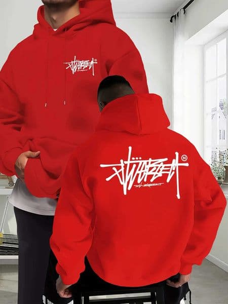 2026 new design printed mens and womens hooded sports shirt autumn and winter casual relaxed and warm sports top L260514