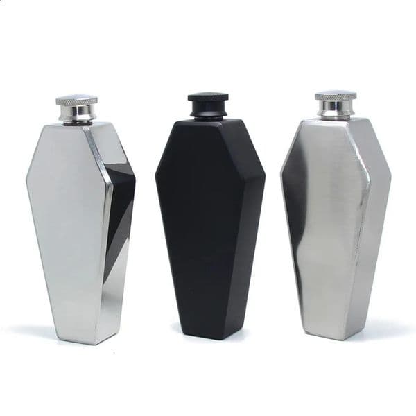 room Luxury Designer Decor 3.5Oz Portable 304 SS 6-Polygon Flagon Whiskey Vodka Wine Pot Hip Flask Alcohol Drinking Bottle Bar Party Outdoor 11