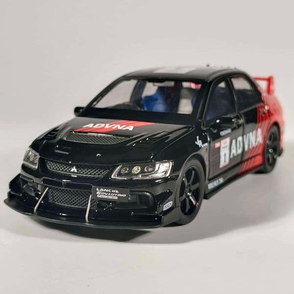 1:32 Mitsubishi Lancer Evolution EVO IX 9 Track Painted Sports Metal Alloy Diecast Model Car Pull Back Hobby Collection Decorate W260515