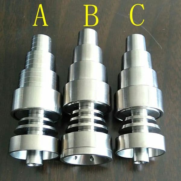 Luxury Designer room Decor Titanium Universal 6-In-1 Domeless Grinders - Compatible With Various Joints 10/14/18 Mm For Smoking Accessories 14