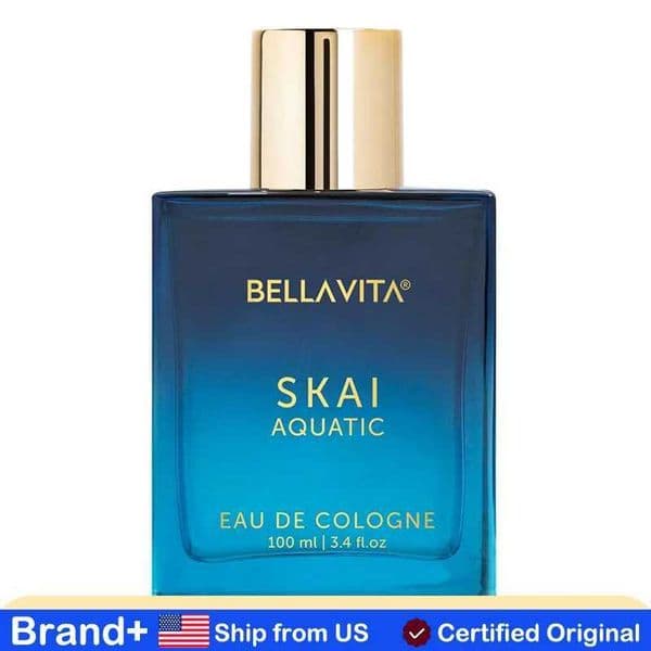 BellaVita Skai Aquatic Eau De Parfum 34 Floz Perfume for Men and Women Luxury Cologne for Men Perfect for Daily Birthday Gift Z260515