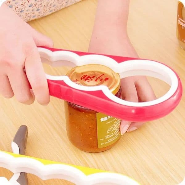 4 in 1 Creative multifunction Gourd-shaped Can Opener Screw Cap Jar Bottle Wrench Kitchen Tool 260515