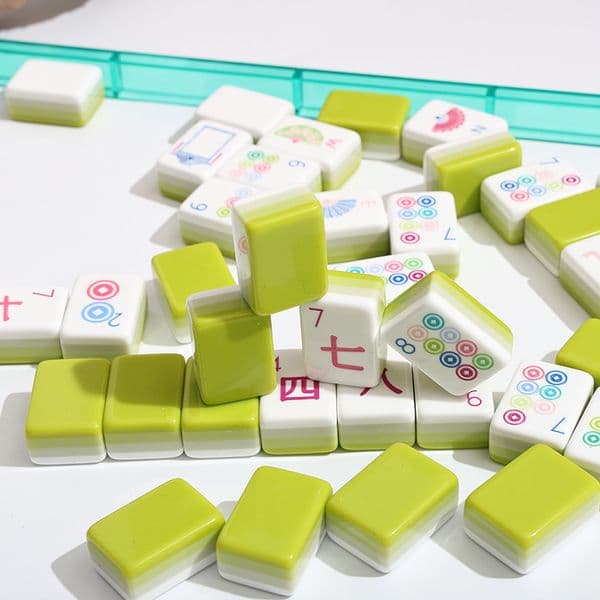American Crystal Luxury Mahjong Tiles Durable Water Resistant Game Gift for Singapore Japan Malaysia
