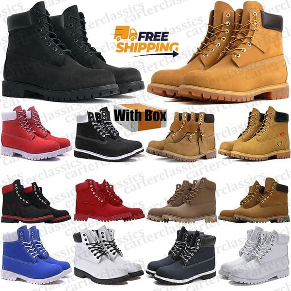 Free Shipping With Box Designer timberlamd tim lvs boots martin booties Shoes for mens womens winter Autumn bottes botte sneakers over the knee snow high boot