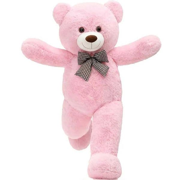 MorisMos Pink Giant Teddy Bear 4 Feet Lovely 47inch Classic Stuffed Animals Plush Daughter Girlfriend Birthday Gift for Lover Z260515