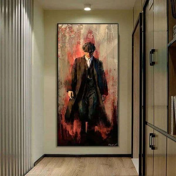 Peaky Blinders Canvas Graffiti Wall Art Shelby Movie Poster Print for Living Room Decor Unique Windbreaker Mural Painting W260515
