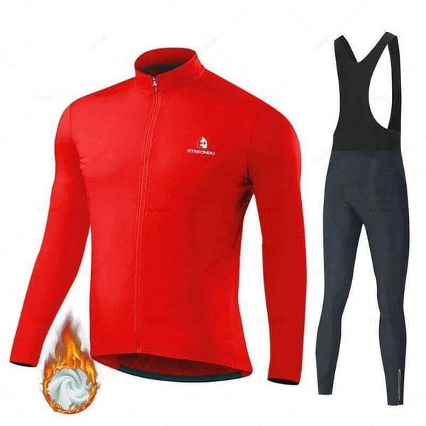 Etxeondo Winter Thermal Fleece Cycling Jersey Set Sports Team Bike Suit Mountian Bicycle Clothing Ropa Ciclismo Invierno Hombre W260515