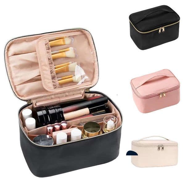 Free shipping Best Selling Large Capacity Women's Cosmetic Storage Portable Travel Handheld Toiletry Bag