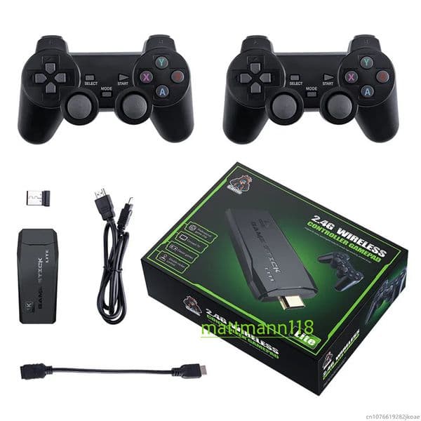 30Pcs Wholesale M8 Portable Game Players Retro Consoles Wireless 2.4G joystick Dual Player Arcade Controller 4K HD TV Home Console
