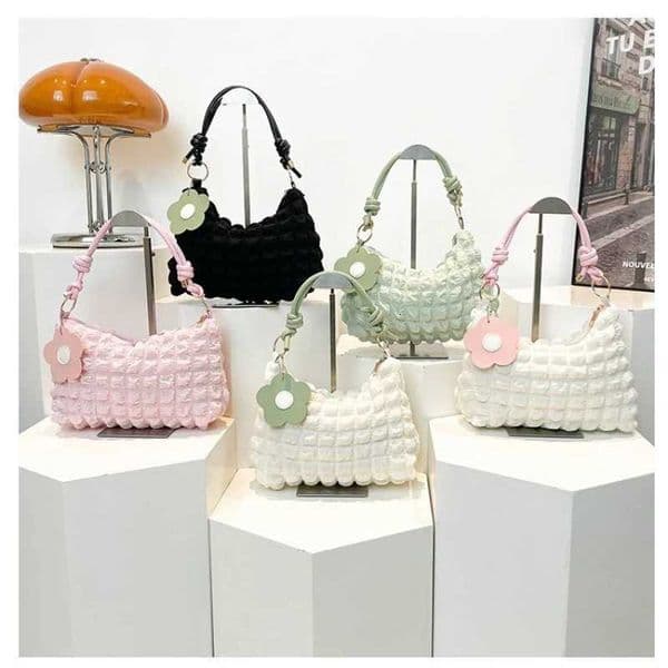 Puff Crossbody Popular Bag 2026 Fashion Shoulder Underarm Ins Student Shoulder Bag Simple Tote H260515
