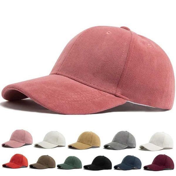 Women Suede Baseball Caps Autumn Winter Solid Fashion Men Hip Hop Cap Outdoors Casual Travel Sun Visor Hat Multicolour Unisex C260515