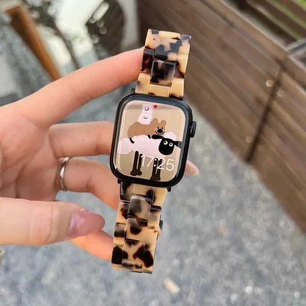 Luxury Resin strap for Watch Ultra 2 Band 49mm 45mm 41mm 40mm 44mm 38mm 42mm Link bracelet iwatch series 9 7 8 6 se 5 4 3 X260514