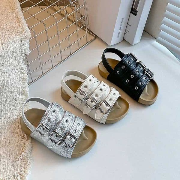 Punk Outdoor Summer Childrens Platform Sandals Trendy Buckle Beach Shoes Boy Non-Slip Girls Casual Wading Sandals J03314J260515