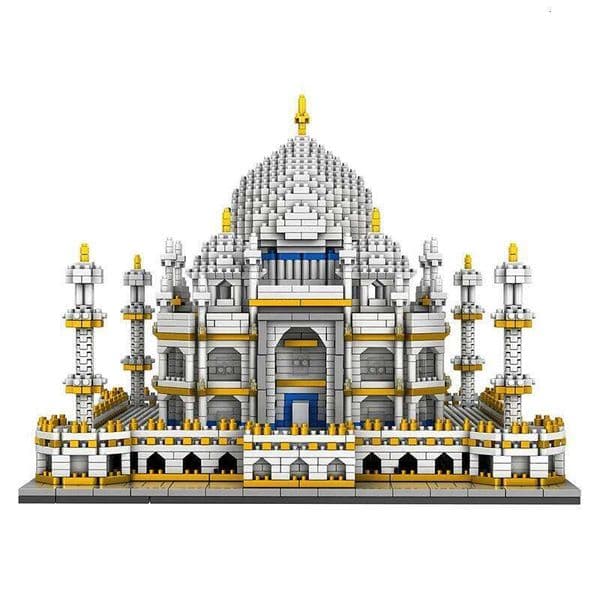 World's Famous Architecture Building Blocks Set India Taj Mahal Castle Model Micro Bricks DIY Adult Kids Assembled Toys Gifts