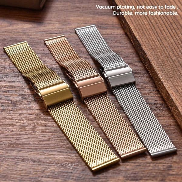 Mesh Stainless Steel Watch Strap for Men Women 18mm 20mm 22mm Thin Quick Release Steel Watch Band Metal Straps Bracelet X260514