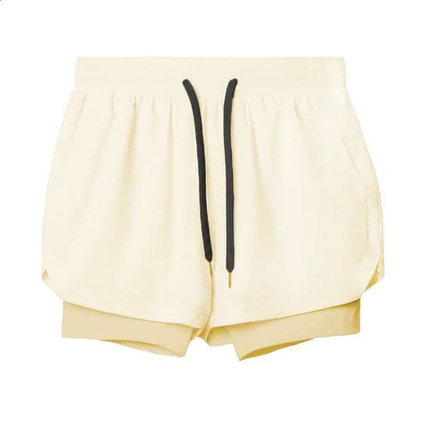 Spring mens sportswear casual shorts double-layered fake two pairs of marathon fitness sweat-wicking quick-dry 260515