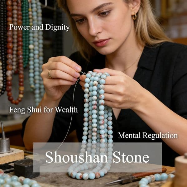 Natural Shoushan Stone Beads 4 6 8 10mm Round Loose Gemstone for Jewelry Making DIY Gift Bracelet Necklace Craft Supplies 260509
