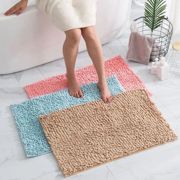 Chenille bathroom carpet non slip bath mat soft and comfortable plush Living Room Door bathroom Absorbent Foot Floor Matscarpet 260513
