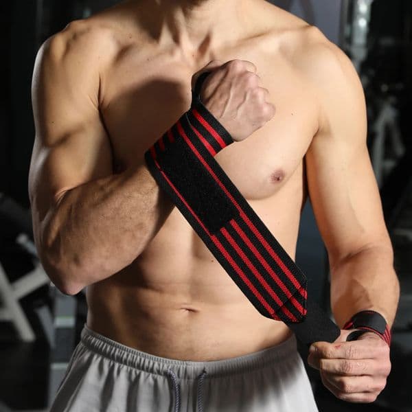 WOSWEIR1 Pair Weightlifting Wristband Wrist Wraps Gym Fitness Straps Support Sports Equipment 260506