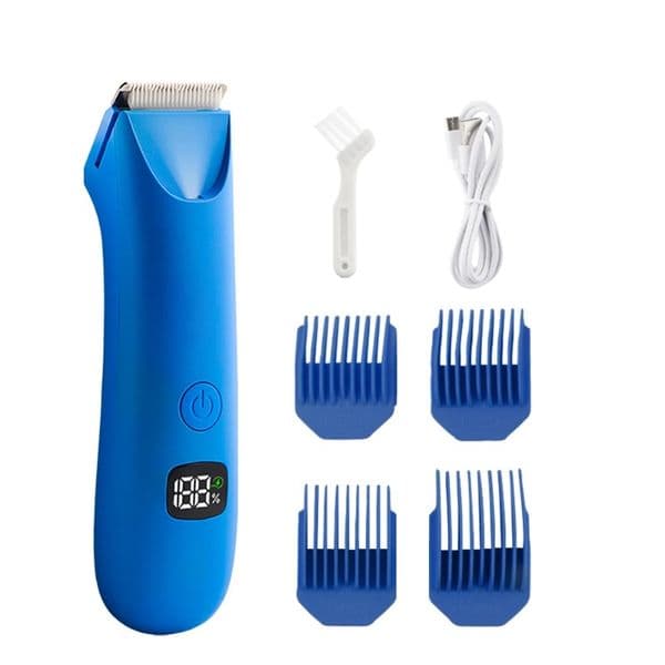 Body Hair Pubic Hair Trimmer for Men Women, Painless Electric Body Bikini Shaver Waterproof, Type-C Rechargeable Razor