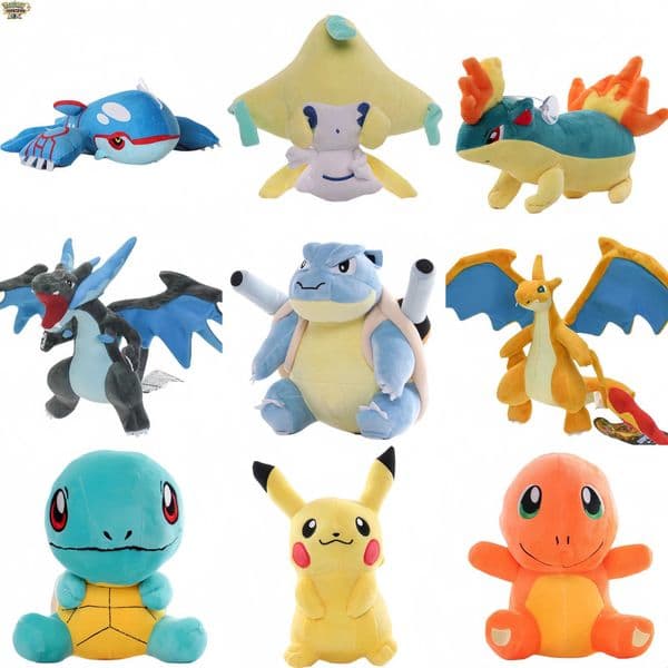 POKEMON Pikachu Plush Gengar Eevee Shine Charizard XY Blastoise Jirachi Quilava Squirtle Bulbasaur Charmander Peluche Toys gift L26051536Q6