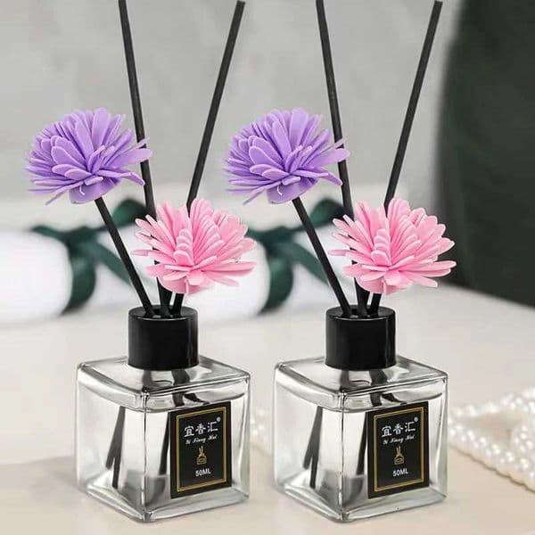 50ml Essential Oil Diffuser Flameless He Fragrance Lavender Aratherapy He Car Air Freshener Ro DeodorizerJ260515