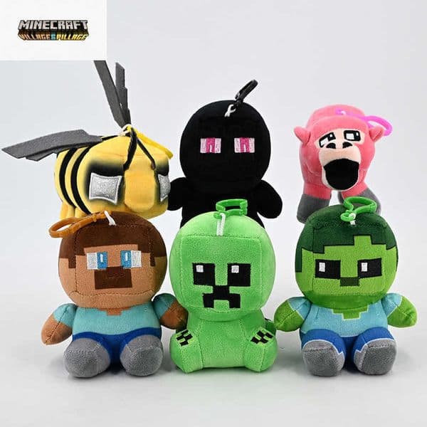 My plush toy world Minecraft Legends plush sitting zombie Creeper Ender Dragon L260515BKG4