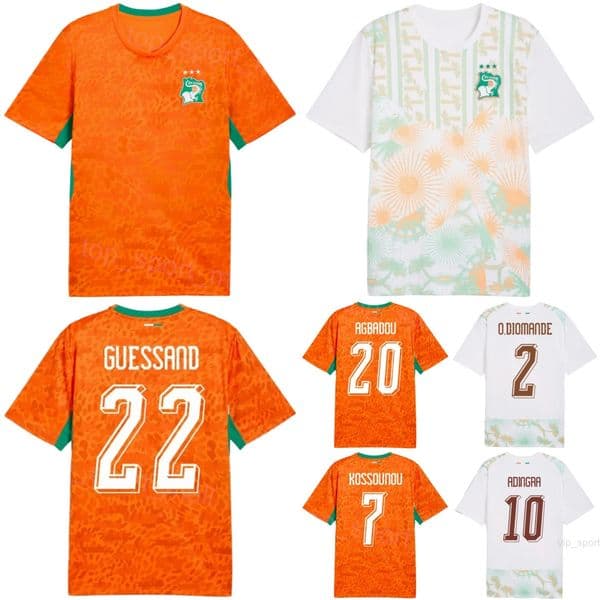National Ivory Coast 2026/27 World Cup Soccer 23 Alban Lafont Jersey Mens 8 Franck Kessie 13 Clement Akpa 21 Evan Ndicka 6 Seko Fofana 9 Elye Wahi Football Shirt Kits