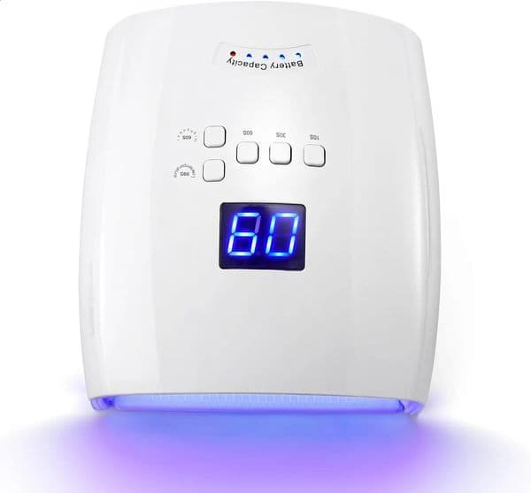 Rechargeable UV LED Nail Lamp 66W Lamp for Manicure with LCD Screen 4 Timer Settings Nail Art Manicure Tools for Home and Salon 260509