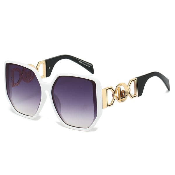 Free Shipping New Fashion Sun Protection Large Frame Sunglasses High-End Export Trendy Decorative Glasses