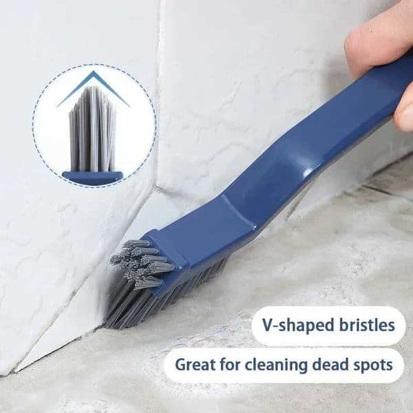 Effective Cleaning Brush for Corners and Gaps - 2-in-1 Multipurpose Bathroom and Floor Tiles Cleaning Brush L260516