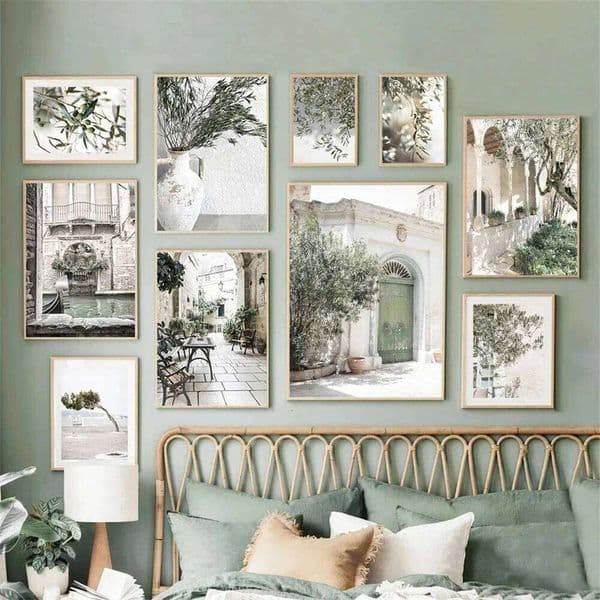 Italy Puglia Architecture Olive Tree Green Leaves Posters Prints Canvas Painting Nordic Wall Art Pictures Living Room Home Decor 26Y0516