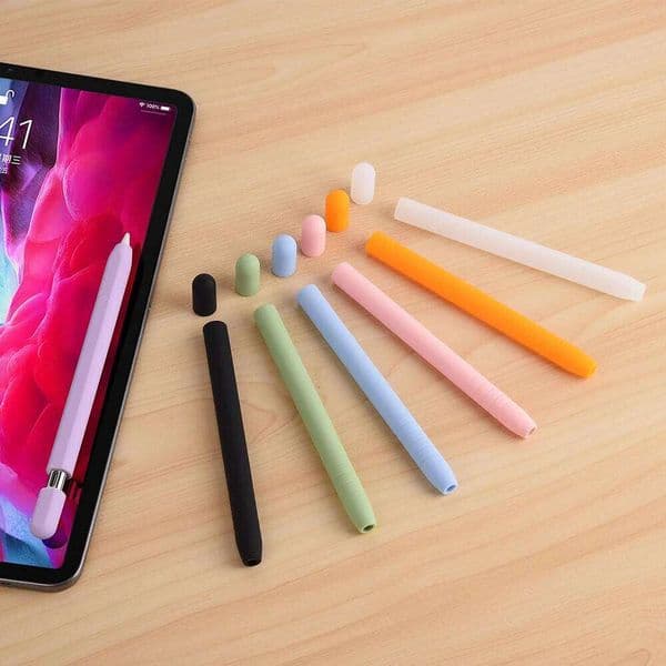 quality Cartoon silicone pen for ApplePencil 3generation USB-C Anti-slip and anti-drop tablet stylus case Solid color Cover