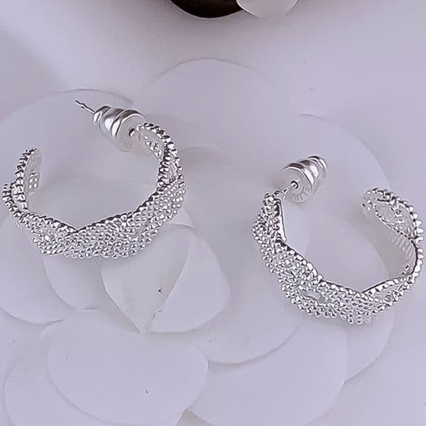 Earrings Women 18K Gold Plated Earring C Shape Braided Stud Earrings Luxury Jewlery Designer for Women Timeless Elegant Free Shipping Buy One Get One