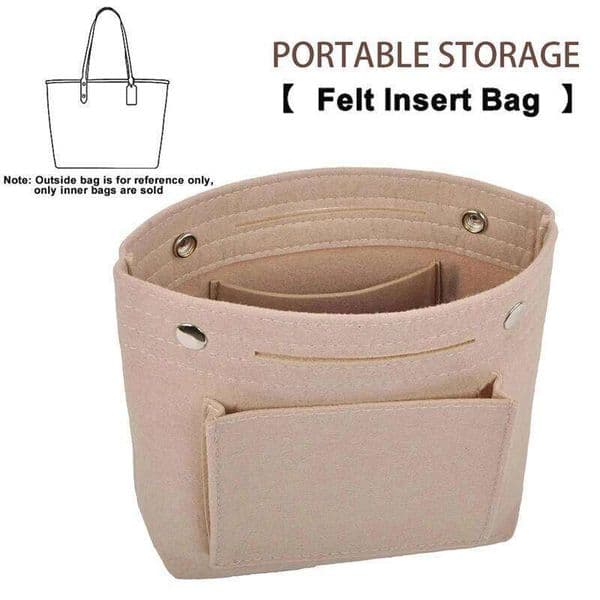 Multi-Functional Felt Insert Organizer Pouch - Small Cosmetic Bag for Handbag Storage & Travel Essentials 26Y0516
