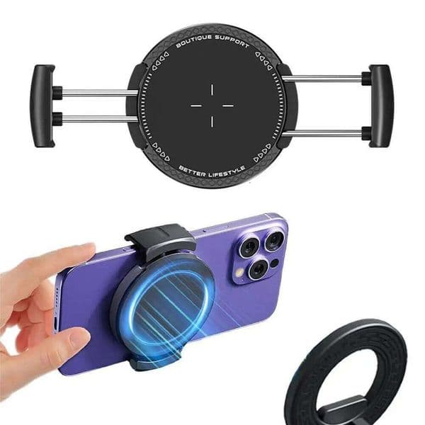 Magnetic Clamp for Magnet Car Phone Holder Universal Mounts Cycling Cellphone Clip Quick Lock Release/Attach/Detach W260516